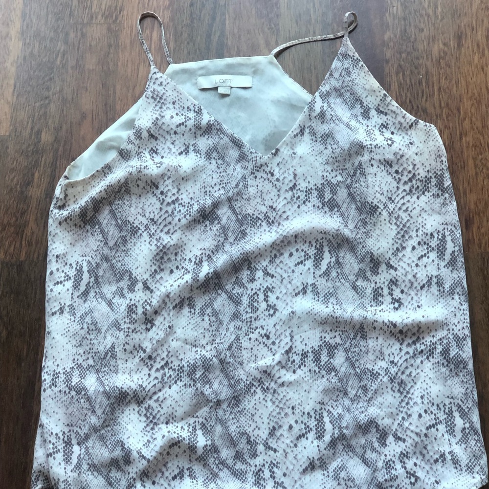 Loft snakeskin cami sz M